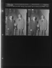 Mr. Worsley and man with chewing gum dispenser (2 Negatives (November 27, 1954) [Sleeve 66, Folder c, Box 5]